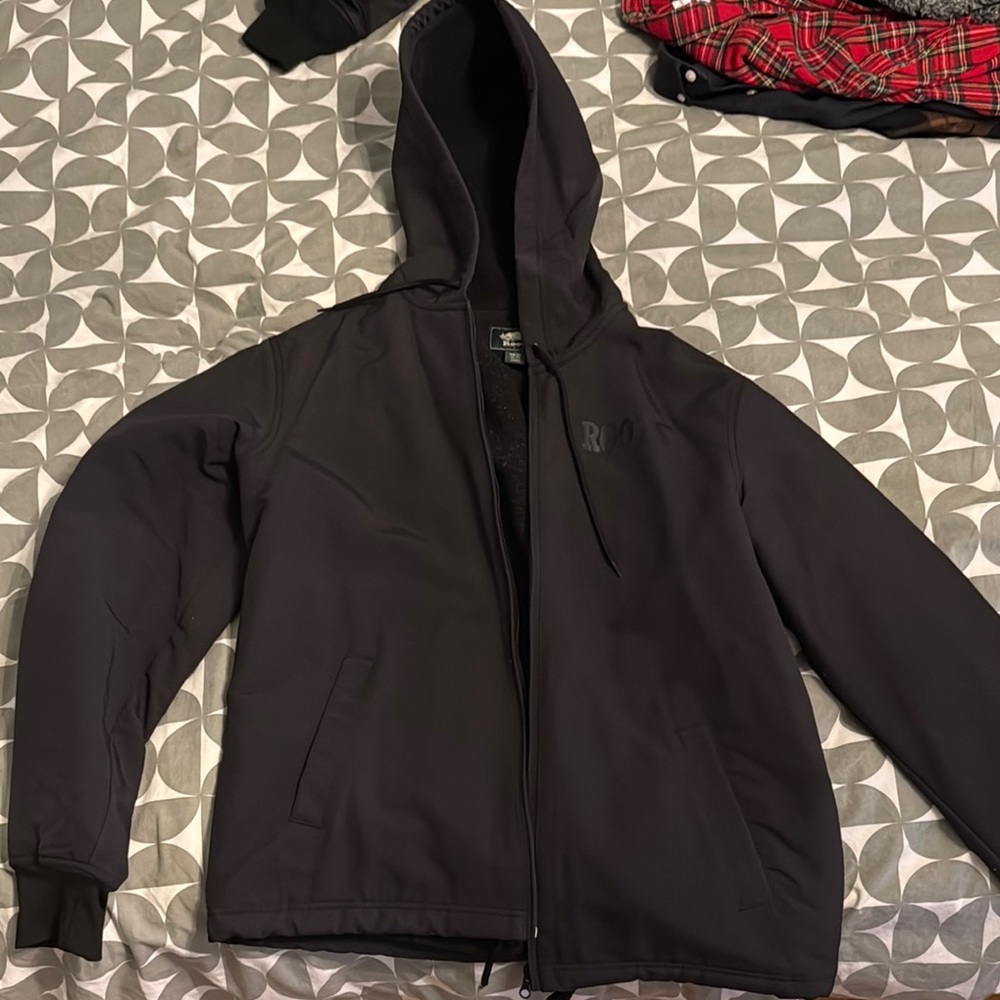 Roots Men's Black Hooded Jacket - XS